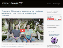 Tablet Screenshot of olivier-roland.tv